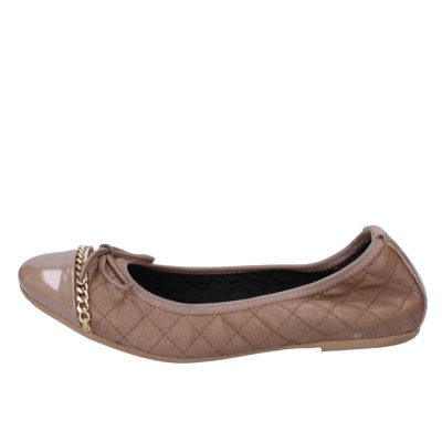 scarpe donna CROWN ballerine beige pelle BX639 In Vendita