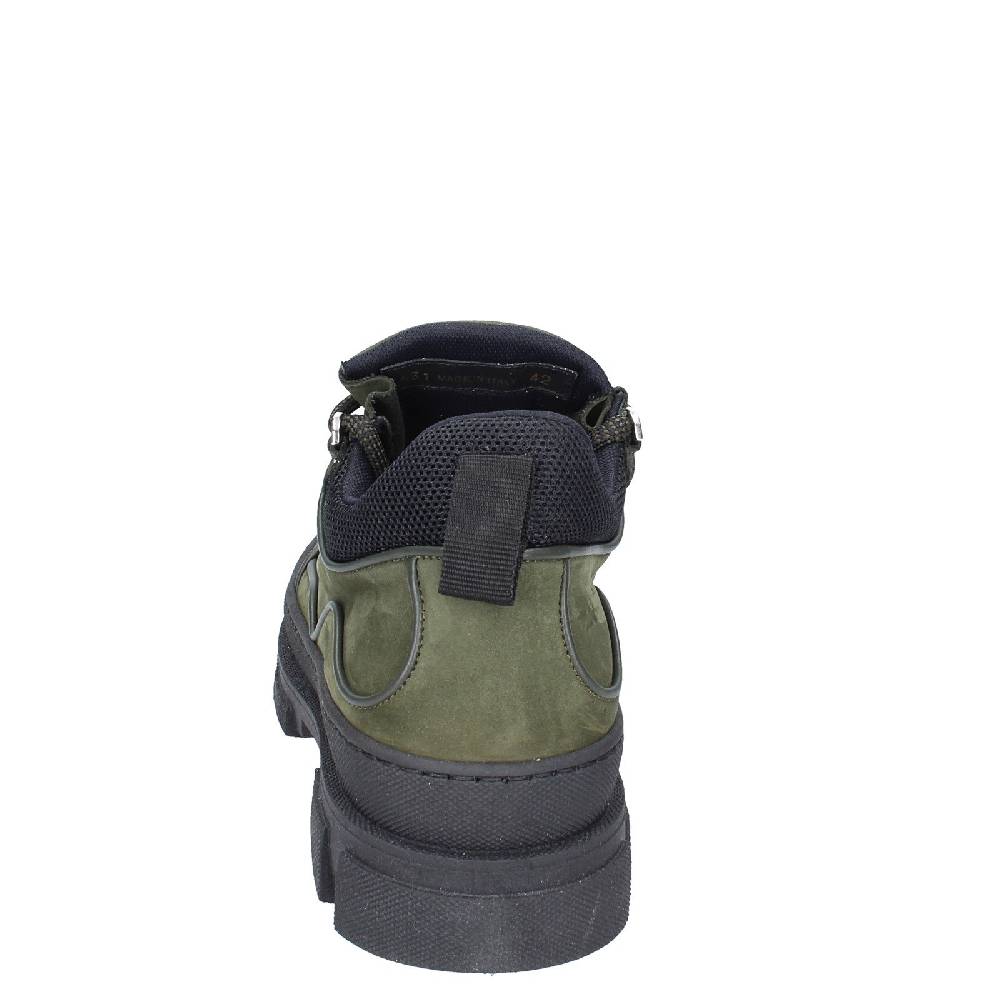 scarpe uomo STOKTON stivaletti verde pelle nabuk EY848 In Saldo