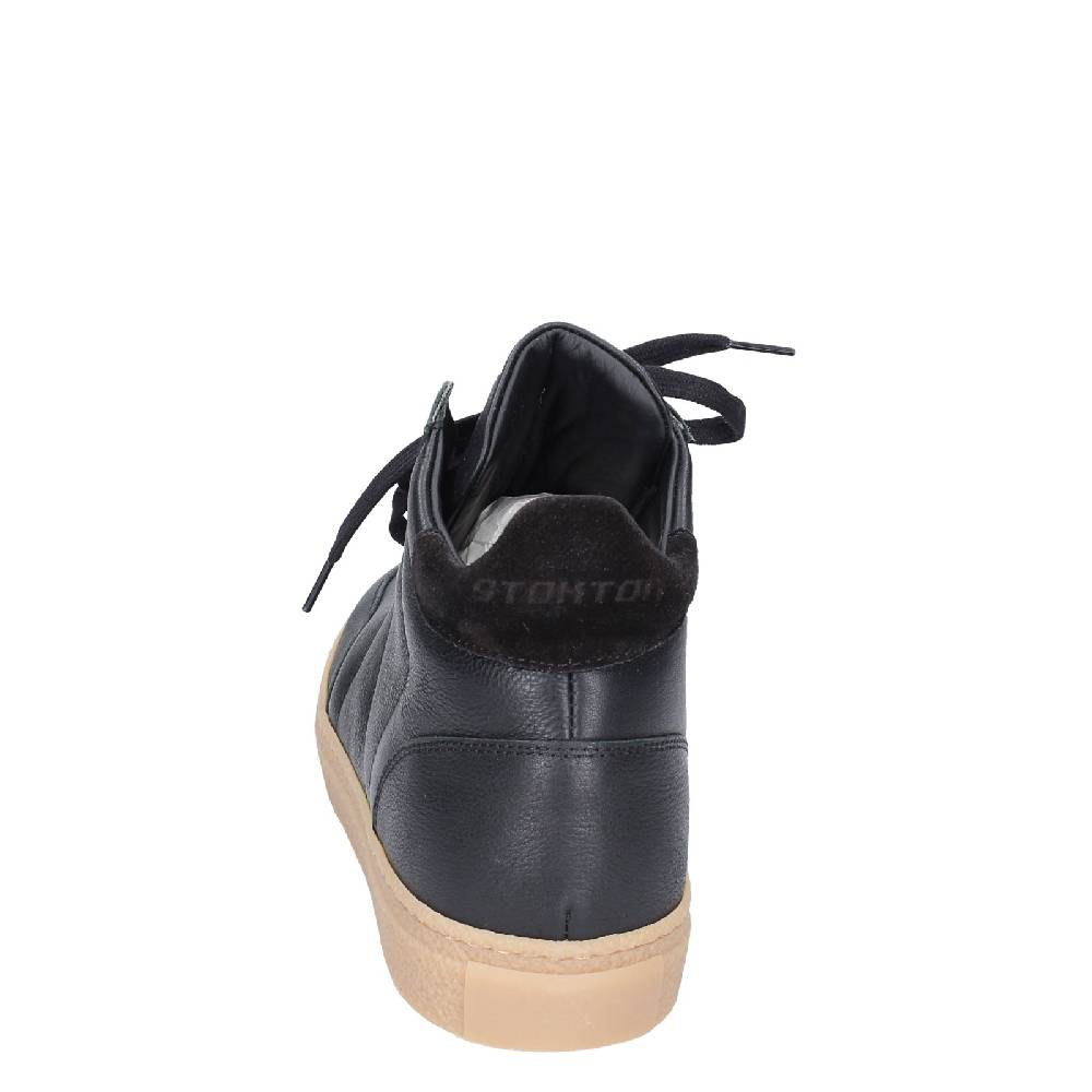 scarpe uomo STOKTON stivaletti nero pelle EY853 2025