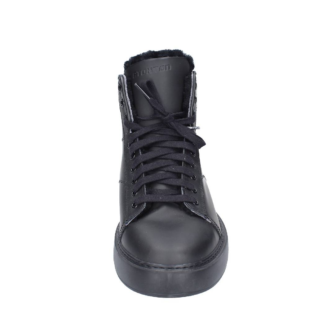 scarpe uomo STOKTON stivaletti nero gomma EY850 In Linea