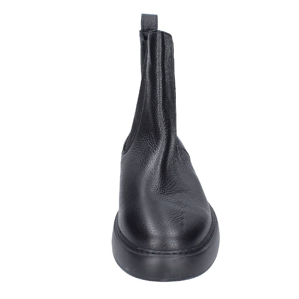 scarpe uomo STOKTON stivaletti nero pelle EX43 Promozione