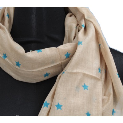 pareo donna NALI' beige cotone verde AF423 Presa