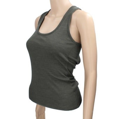 top canotta donna SUOLì 40 verde scuro tessuto AN662 Outlet