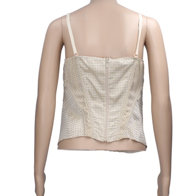 top donna AMULETI 44 beige lino AP14 Saldi