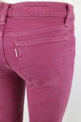 pantaloni donna JECKERSON 25 rosa fucsia cotone AM198 Pezzi Unici