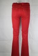 pantaloni donna JECKERSON rosso cotone AM195 Affare Del Giorno