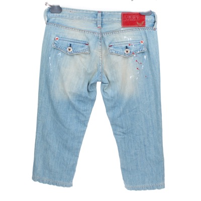 pantaloni donna STAFF JEANS & CO. 27 celeste cotone AR822 Sottocosto