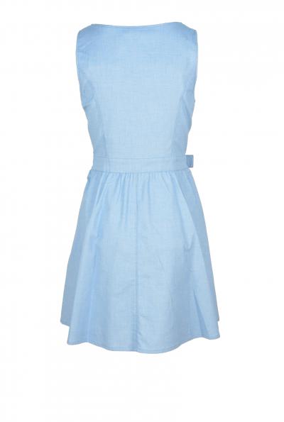 vestito donna LOVE MOSCHINO 42 celeste cotone CZ35 Vendita Economica