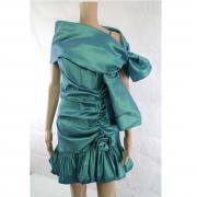 vestito donna CASTADIVA verde poliestere AM435 Saldi Di Fabbrica
