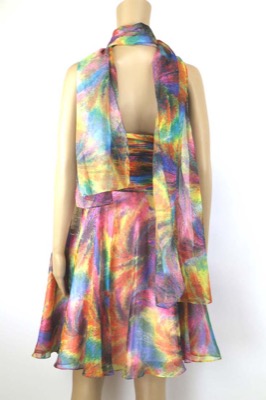 vestito donna ANTONIO NOTARO 50 multicolore poliestere AM437 Moda