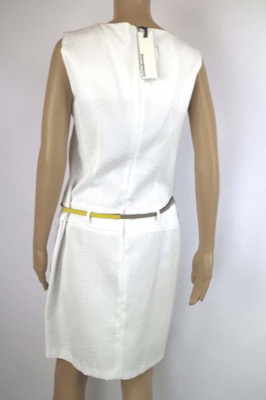 vestito donna BIANCOGHIACCIO 46 bianco poliestere AM280 Qualità