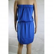 vestito donna BIANCOGHIACCIO blu poliestere AM448 Negozi Online
