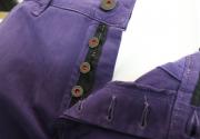 pantaloni uomo CAMOUFLAGE AR & J. viola cotone AM108 Fino Al -60%