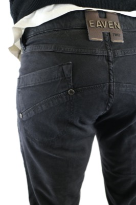 pantaloni uomo HEAVEN TWO 30 nero cotone AM476 Shopping Online