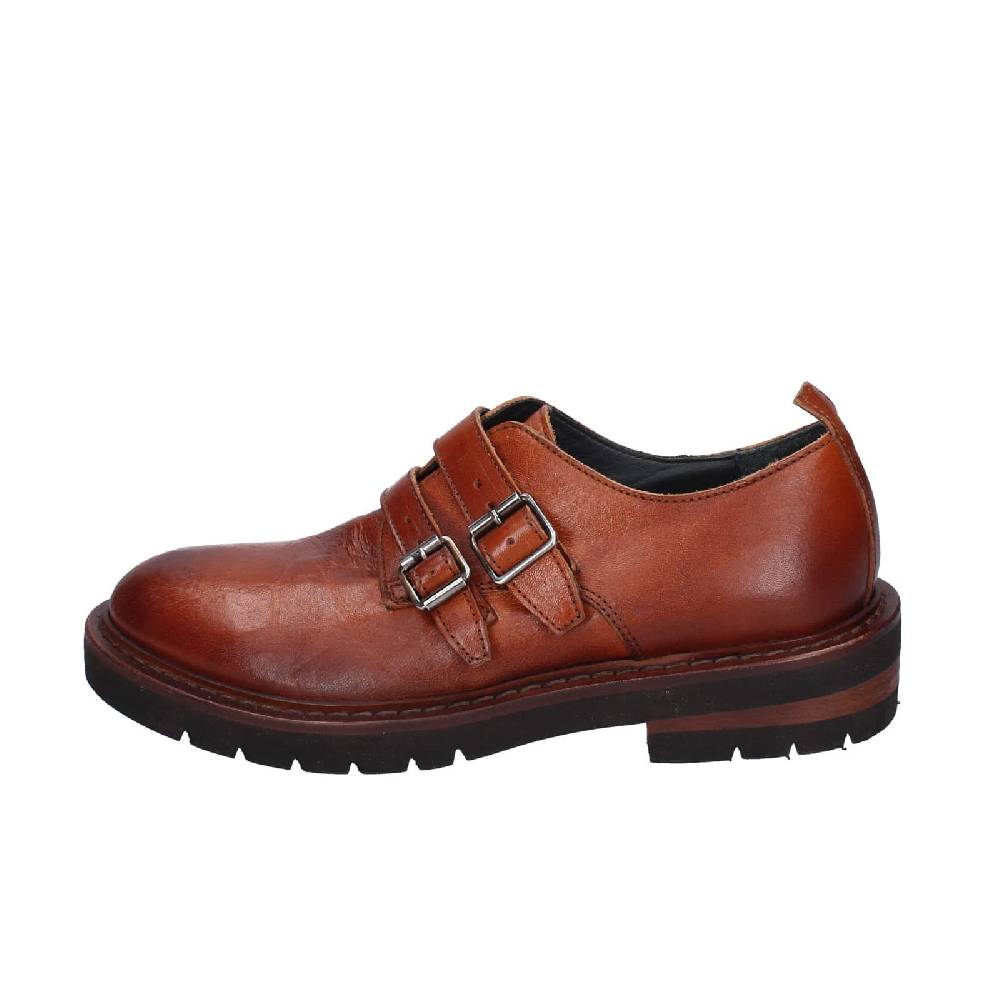 scarpe donna MOMA classiche marrone pelle 84301F-VAR EY474 Sottocosto