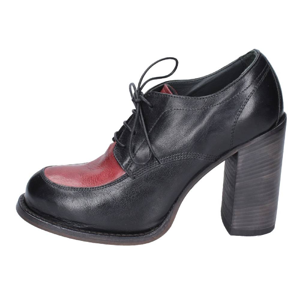 scarpe donna MOMA classiche nero pelle viola 85305A EY560 Cyber Monday