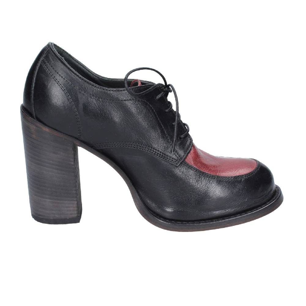 scarpe donna MOMA classiche nero pelle viola 85305A EY560 Cyber Monday