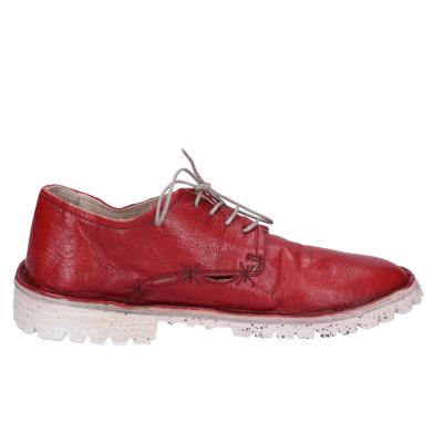 scarpe donna MOMA classiche rosso pelle BH273 Saldi Di Fabbrica