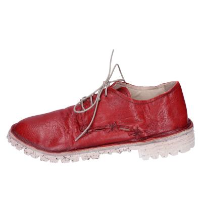 scarpe donna MOMA classiche rosso pelle BH273 Saldi Di Fabbrica