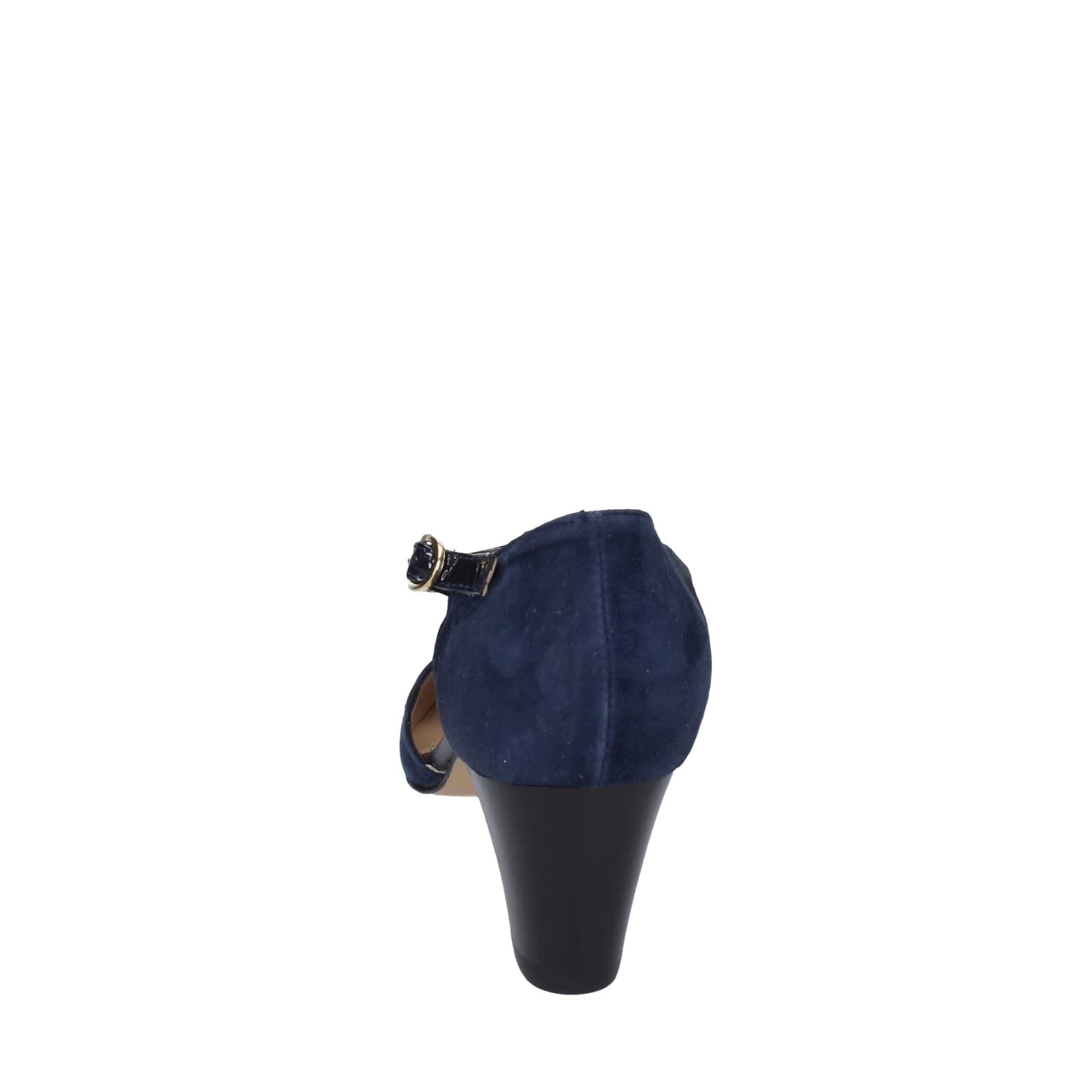 scarpe donna CONFORT decollete blu camoscio strass EZ370 2025