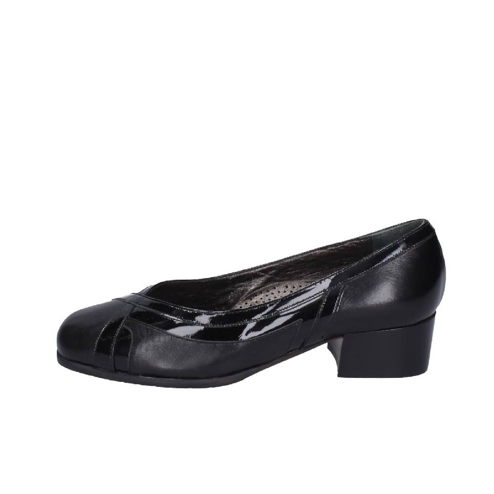 scarpe donna CONFORT decollete nero pelle vernice EZ411 2025
