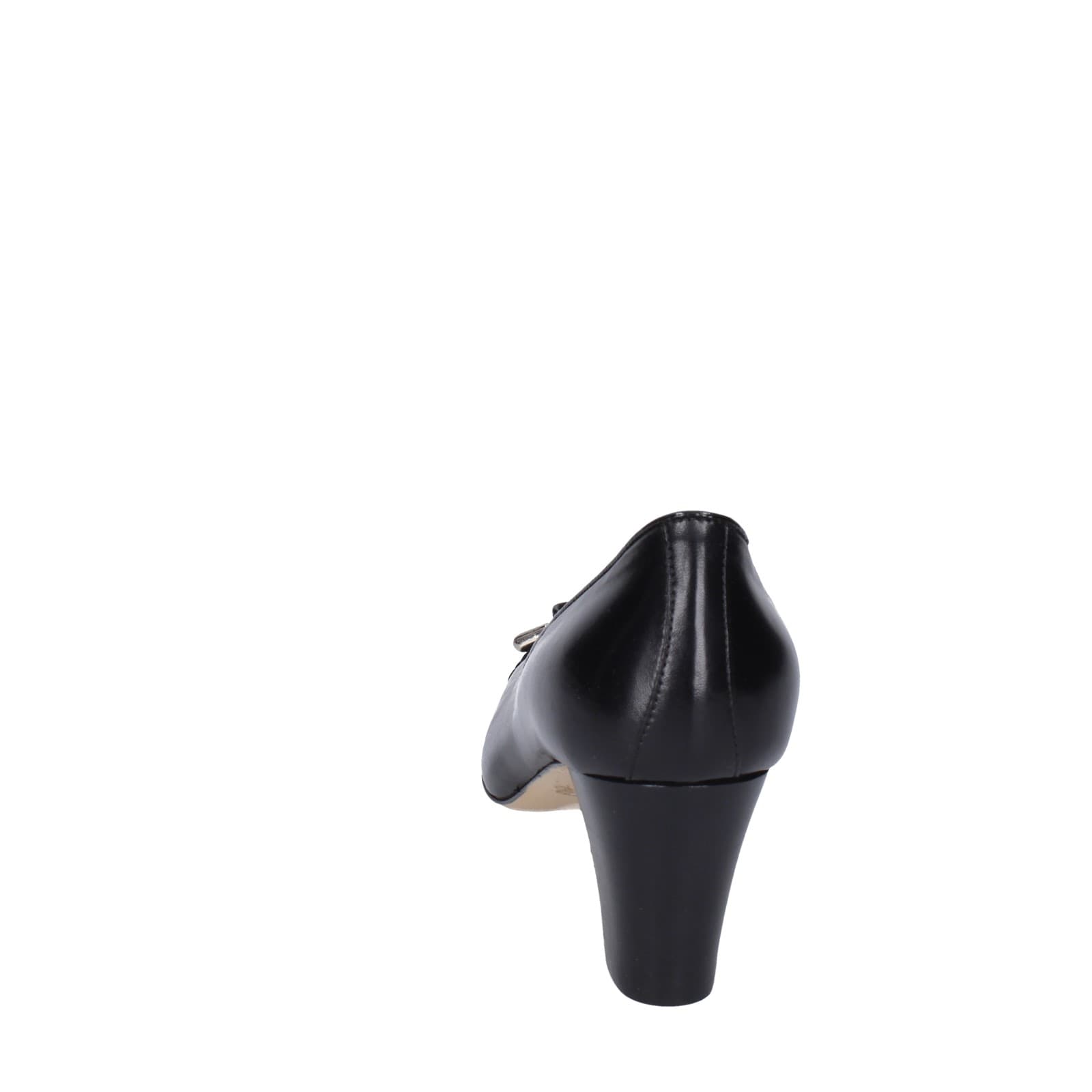 scarpe donna CONFORT decollete nero pelle EZ412 Qualità
