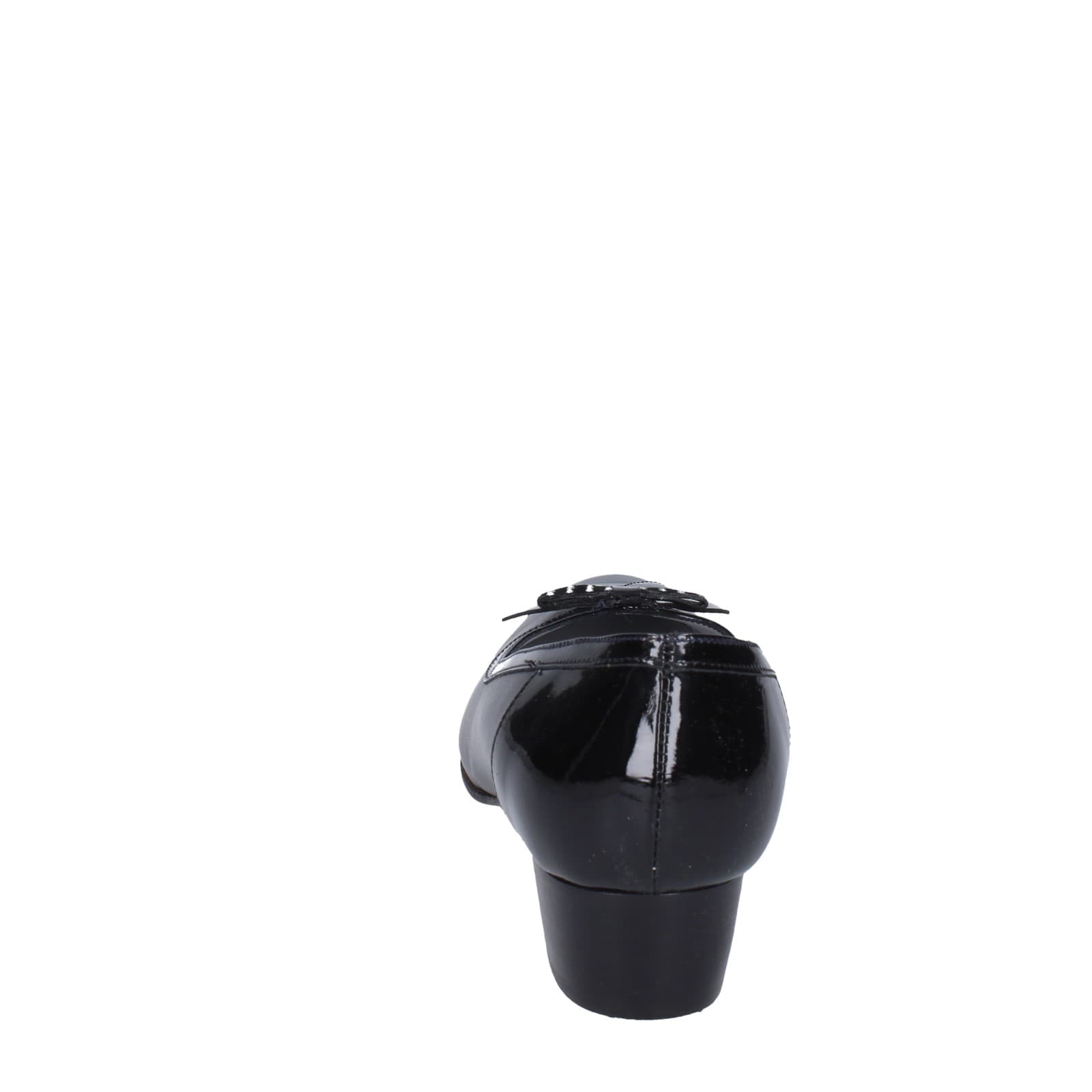 scarpe donna CONFORT decollete nero pelle vernice EZ398 Pezzi Unici