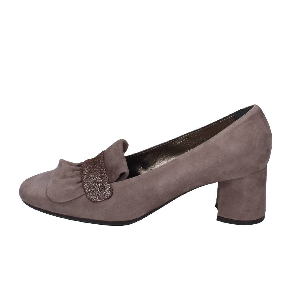 scarpe donna CONFORT decollete marrone camoscio EZ399 Soddisfazione Garantita