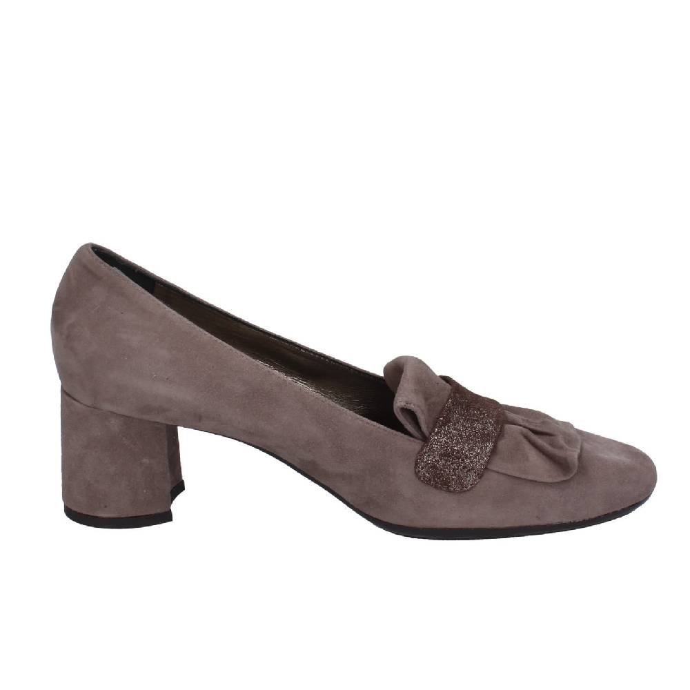 scarpe donna CONFORT decollete marrone camoscio EZ399 Soddisfazione Garantita