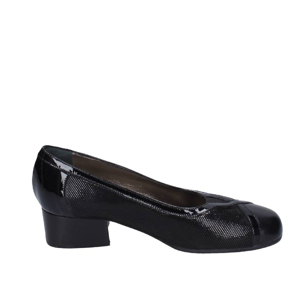 scarpe donna CONFORT decollete nero pelle vernice EZ401 Acquista Ora