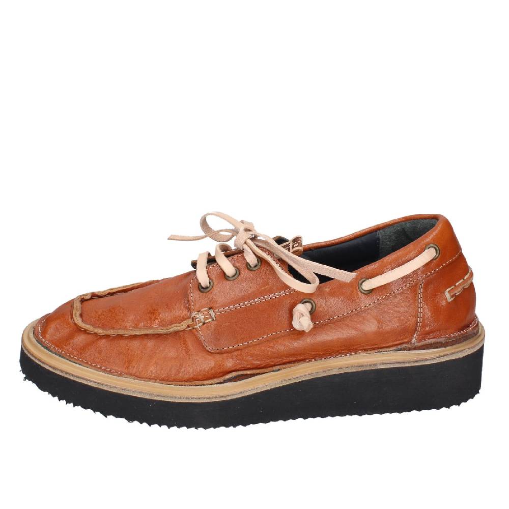 scarpe donna MOMA mocassini marrone pelle 80302A EY597 Shopping Online
