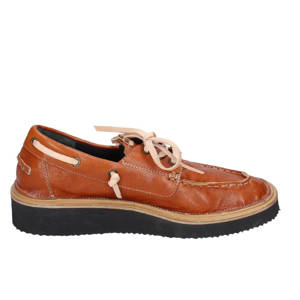 scarpe donna MOMA mocassini marrone pelle 80302A EY597 Shopping Online