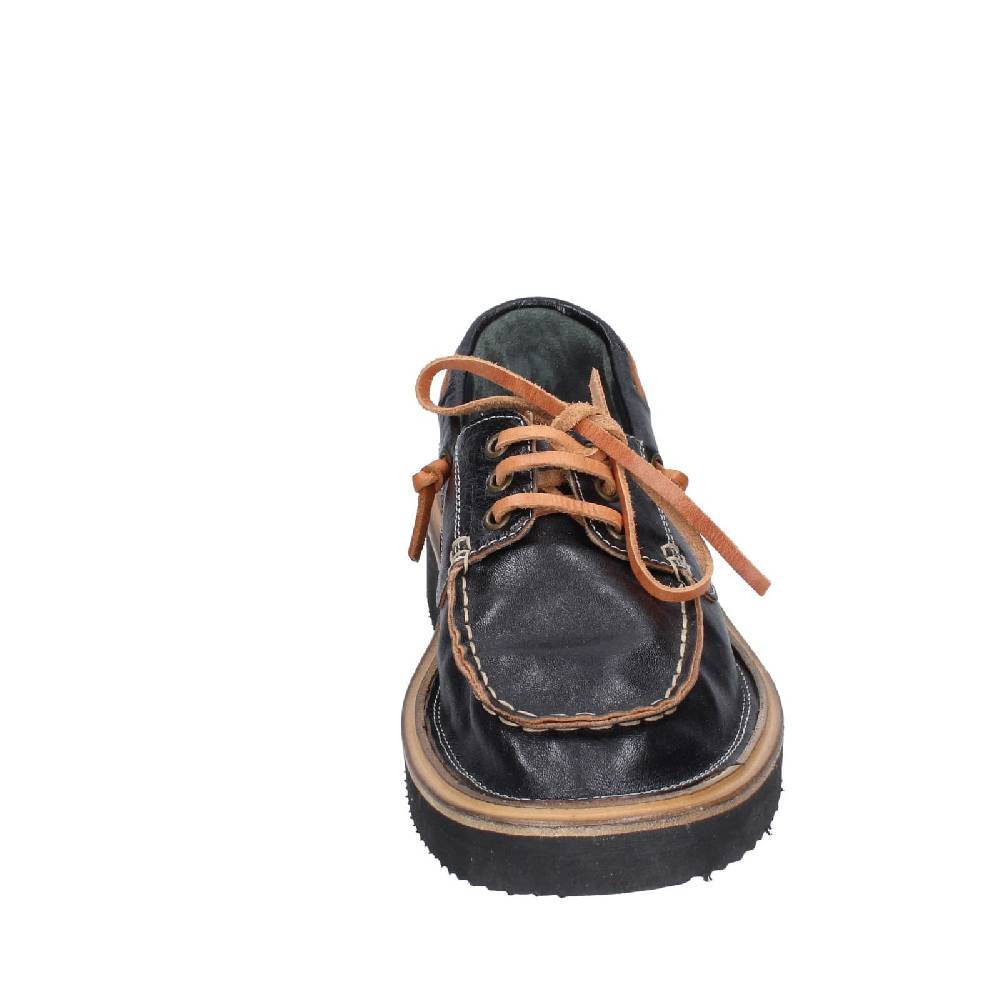 scarpe donna MOMA mocassini nero pelle EY598 Affare Del Giorno