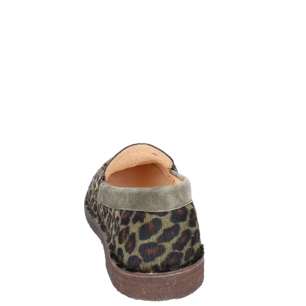 scarpe donna ASTORFLEX mocassini verde cavallino camoscio EY783 Online