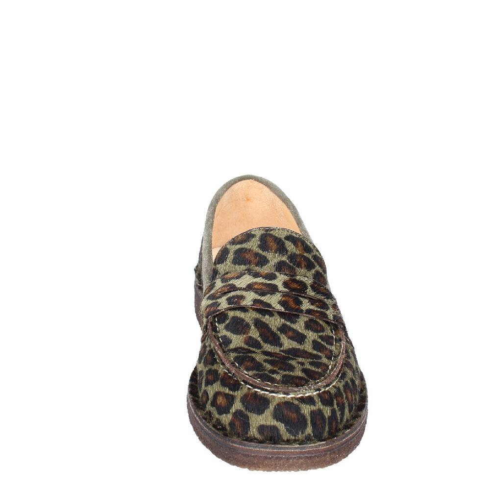 scarpe donna ASTORFLEX mocassini verde cavallino camoscio EY783 Online