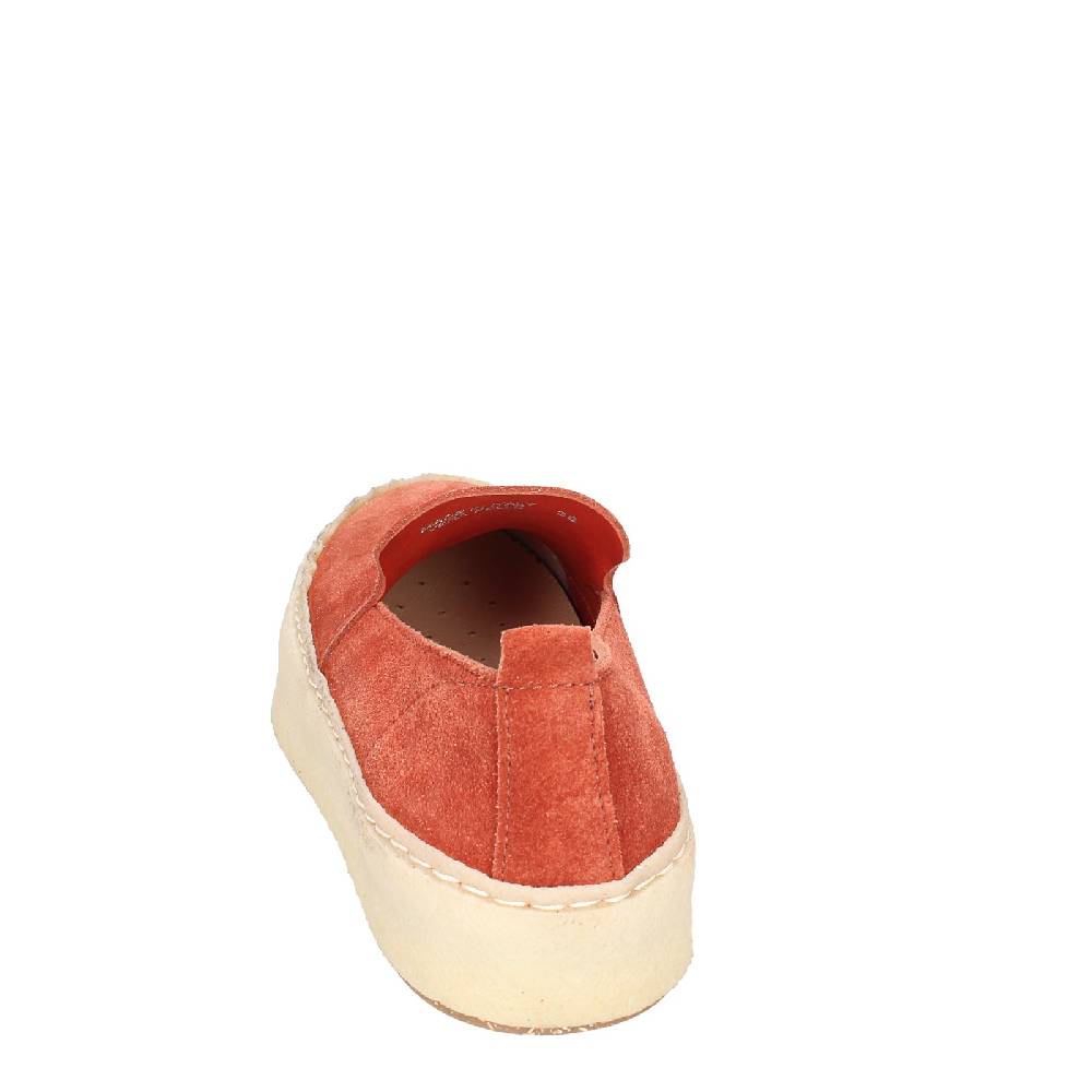 scarpe donna ASTORFLEX mocassini rosso camoscio EY838 Enormi sconti