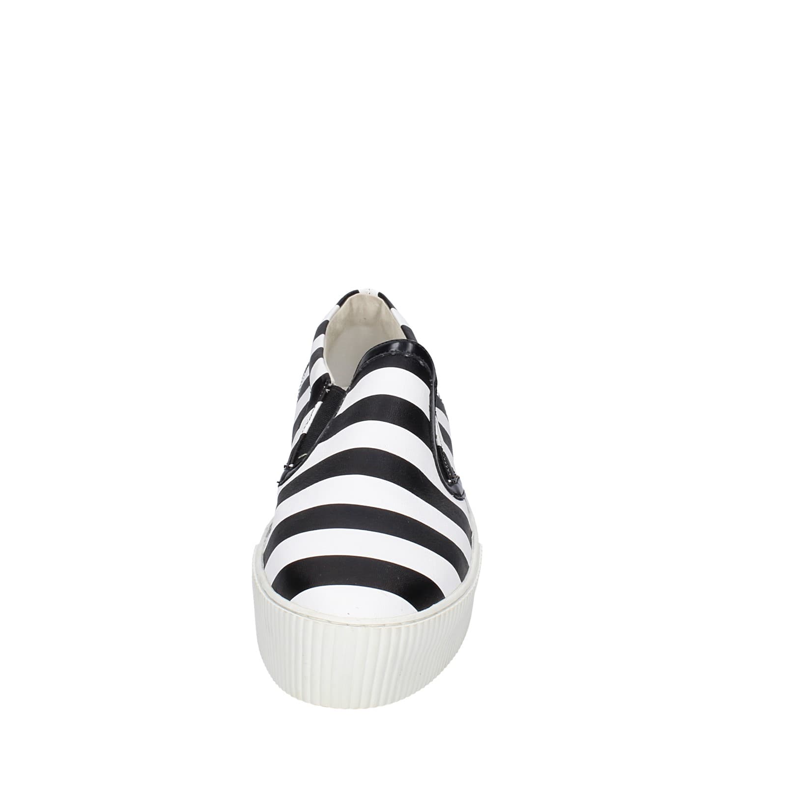 scarpe donna CULT mocassini bianco pelle nero EY359 Saldi Di Fabbrica
