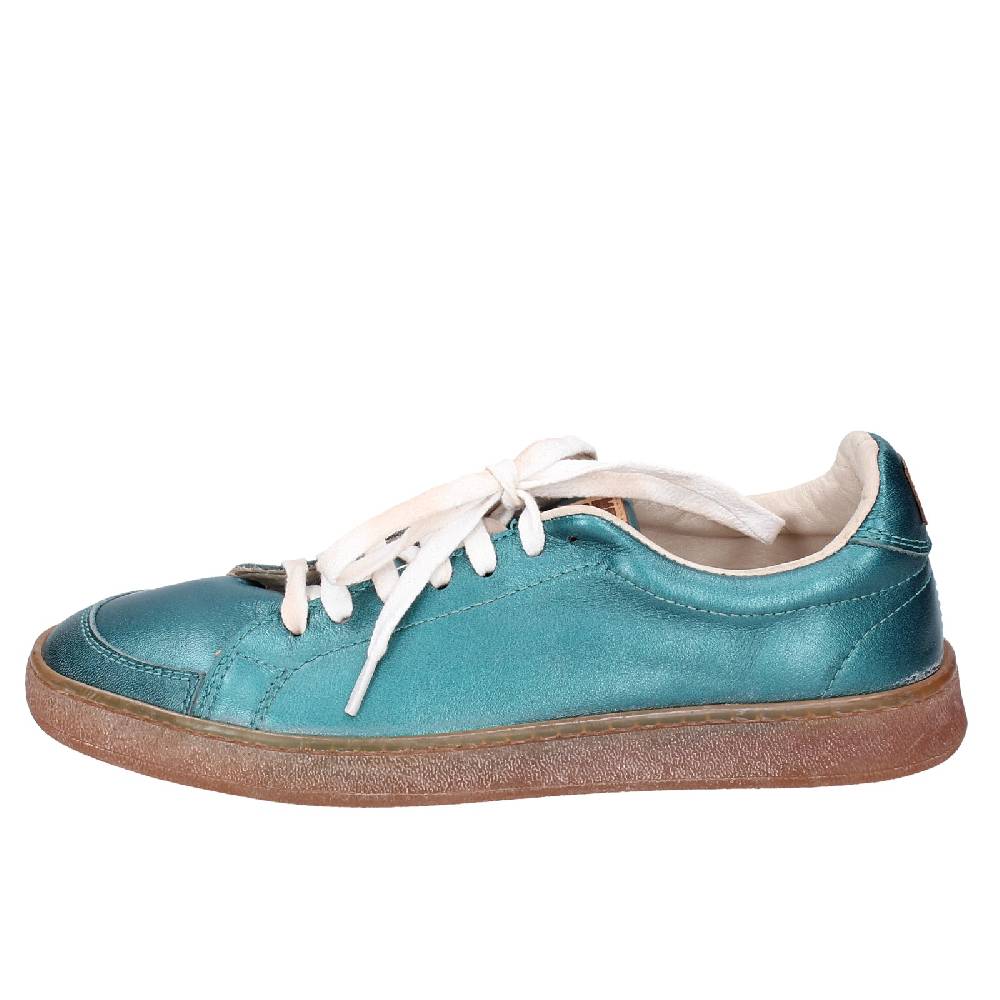 scarpe donna MOMA sneakers verde pelle 49401A VINTAGE EX456 Italy