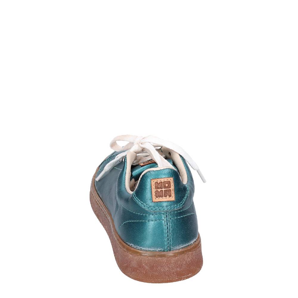scarpe donna MOMA sneakers verde pelle 49401A VINTAGE EX456 Italy
