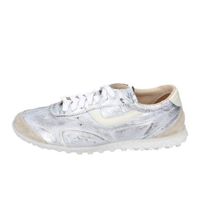 scarpe donna MOMA sneakers grigio pelle beige camoscio BC176 Nuovo