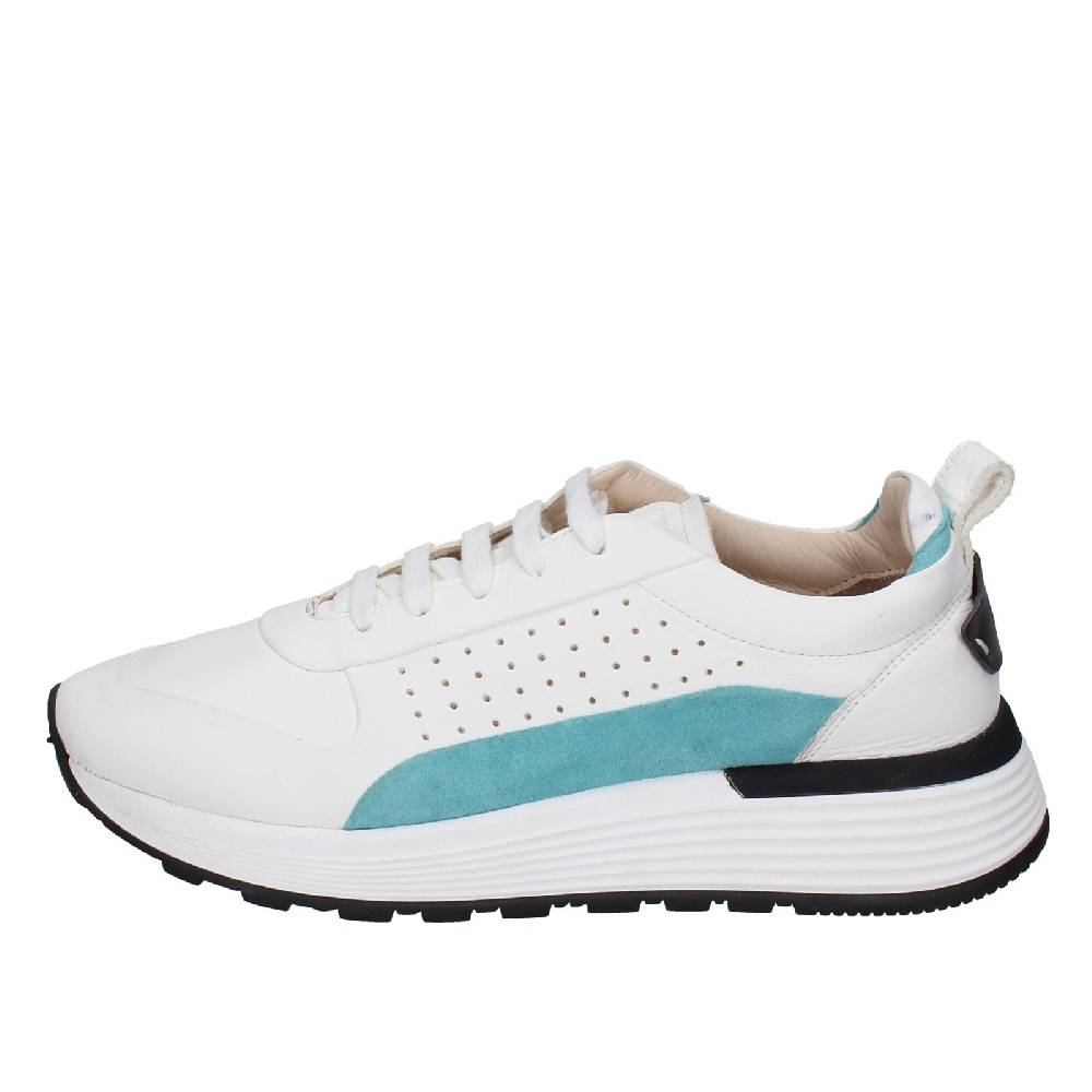 scarpe donna MOMA sneakers bianco pelle camoscio 3AS412 EY624 Qualità