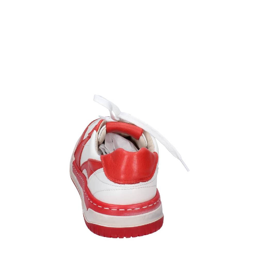 scarpe donna MOMA sneakers bianco pelle rosa EY593 Vendita