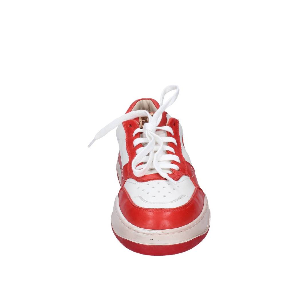 scarpe donna MOMA sneakers bianco pelle rosa EY593 Vendita