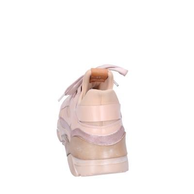 scarpe donna MOMA sneakers rosa pelle tessuto BK453 Pezzi Unici