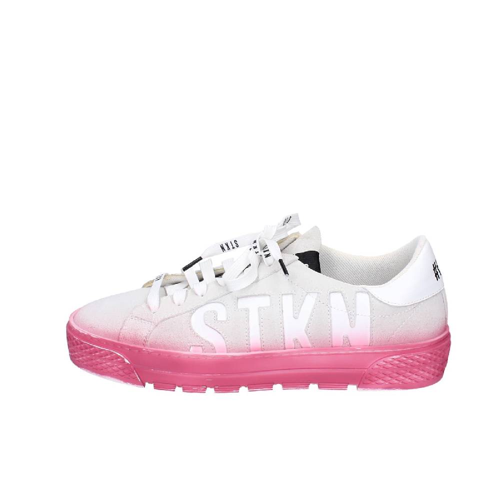 scarpe donna STKN sneakers grigio camoscio rosa EY134 Qualità Garantita