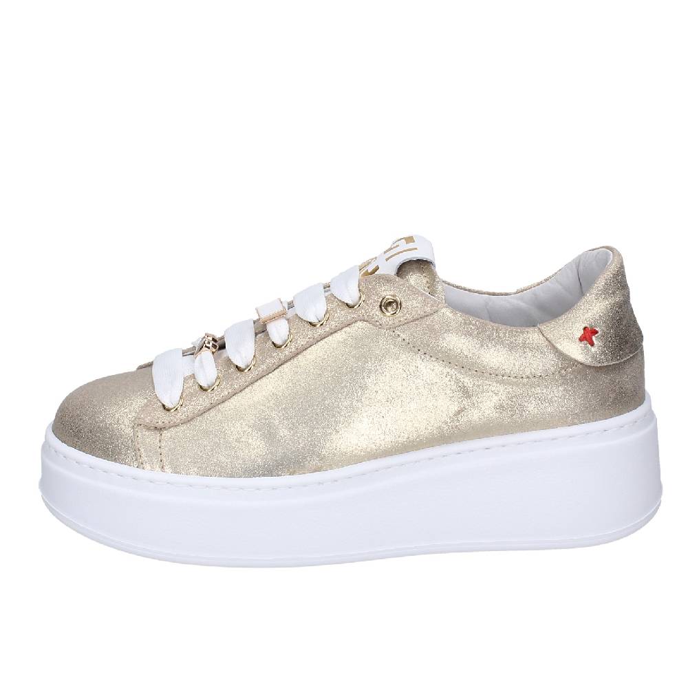 scarpe donna GIO+ sneakers platino pelle camoscio EX580 Negozi Online