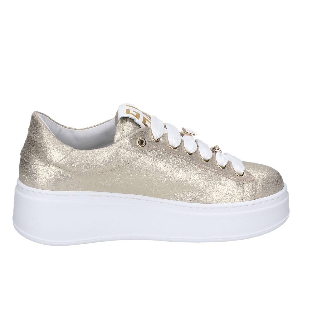 scarpe donna GIO+ sneakers platino pelle camoscio EX580 Negozi Online