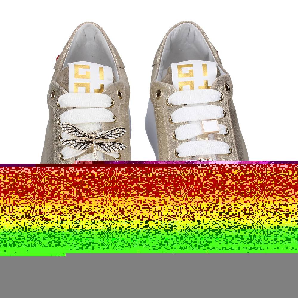 scarpe donna GIO+ sneakers platino pelle camoscio EX580 Negozi Online