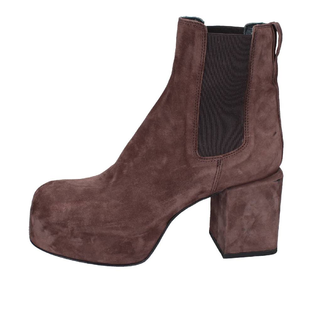 scarpe donna MOMA stivaletti marrone camoscio 87301C EY581 Acquista Ora
