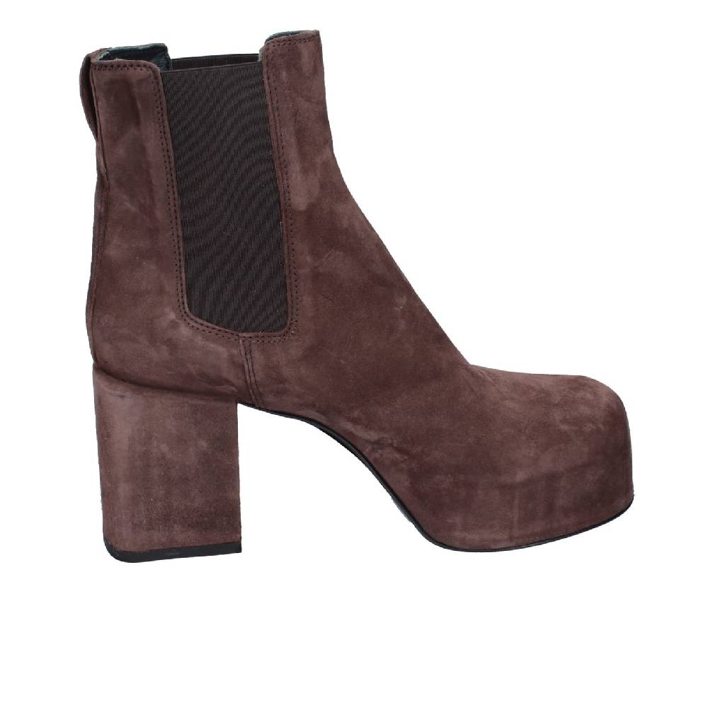scarpe donna MOMA stivaletti marrone camoscio 87301C EY581 Acquista Ora